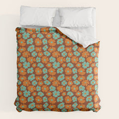 70's Retro print Duvet Cover