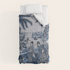 17th Century Delftware Chinoiserie Comforter
