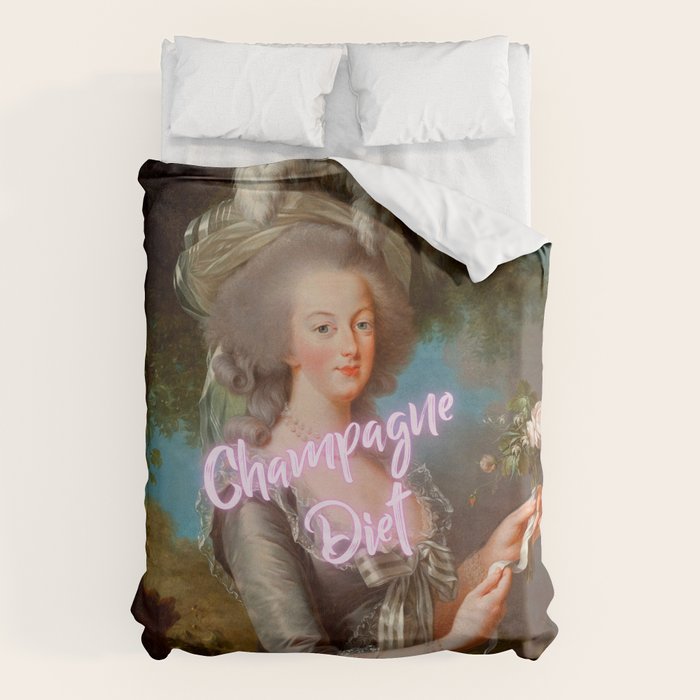 Champagne Diet' Marie Antoinette  Duvet Cover