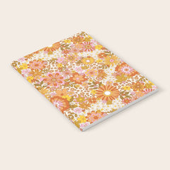 70s Floral Pattern Notebook