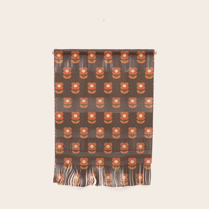 70s Flower Pattern #1 Wall Hanging