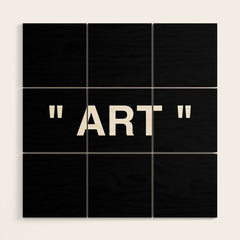 " Art " (Negative) Wood Wall Art