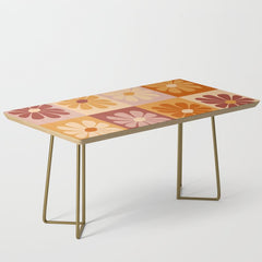 70's Daisy Bloom  Coffee Table