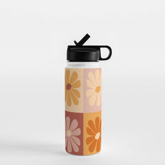 70's Daisy Bloom  Water Bottle