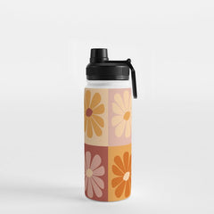 70's Daisy Bloom  Water Bottle