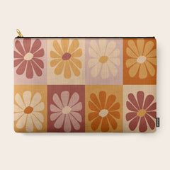 70's Daisy Bloom  Carry All Pouch