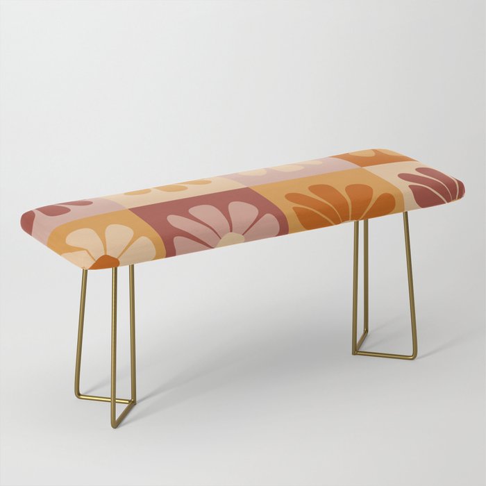 70's Daisy Bloom  Bench