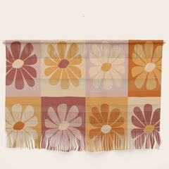 70's Daisy Bloom  Wall Hanging