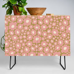 70������������������s Retro Floral  Credenza