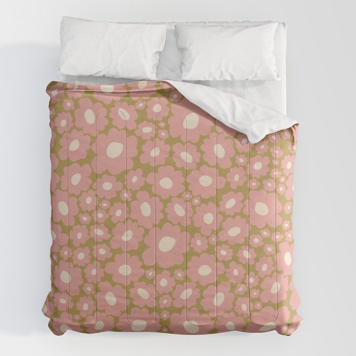 70������������������s Retro Floral  Comforter