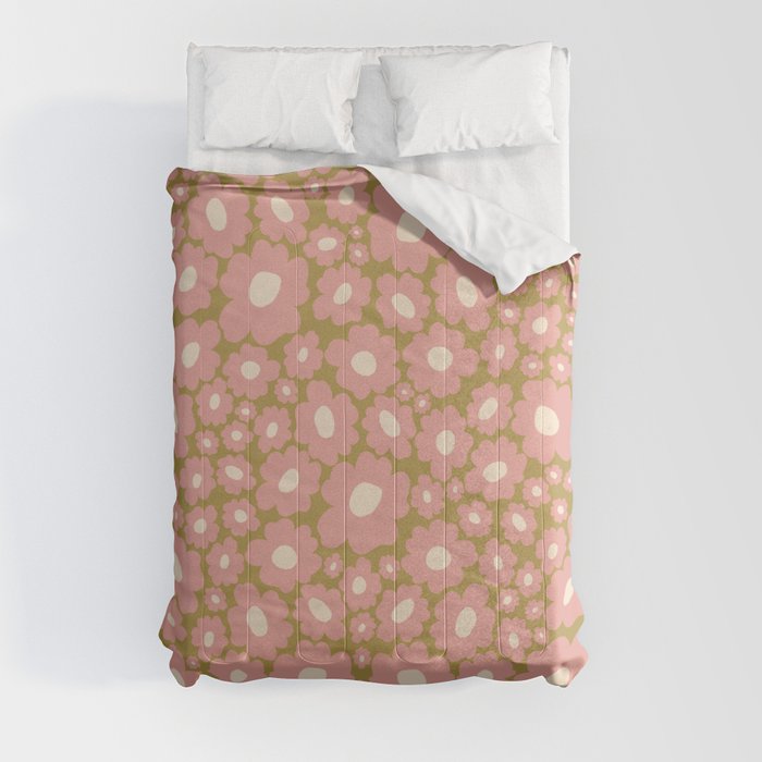 70������������������s Retro Floral  Comforter