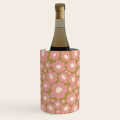 70������������������s Retro Floral  Wine Chiller