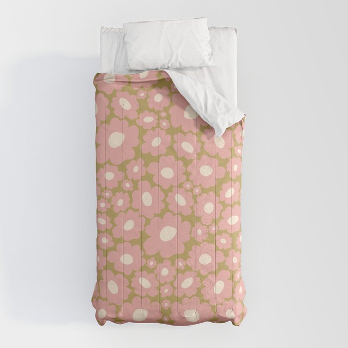70������������������s Retro Floral  Comforter