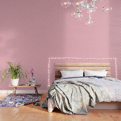 90s checkers flowers cream and pink Wallpaper