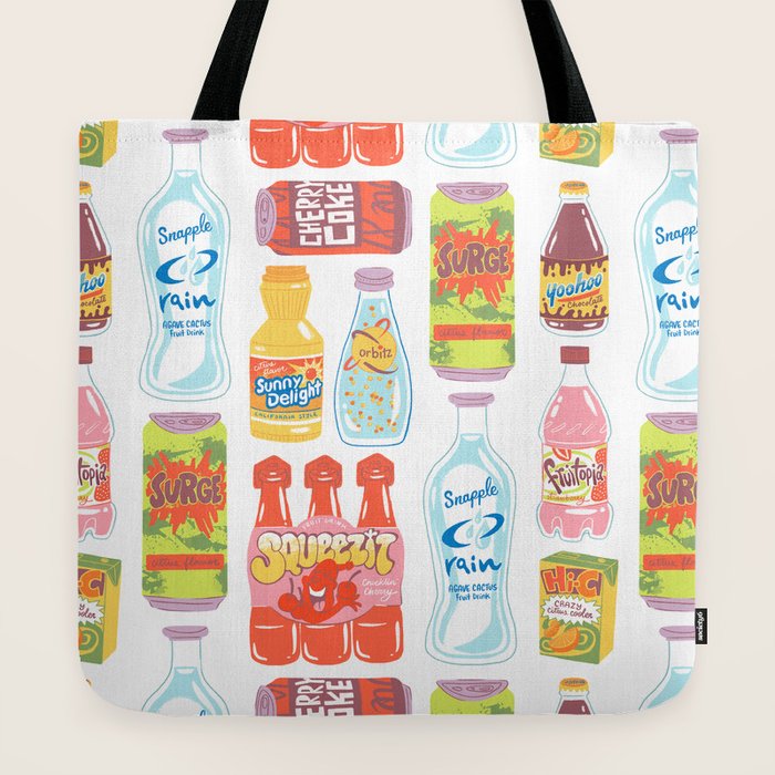 90s Drinks Tote Bag