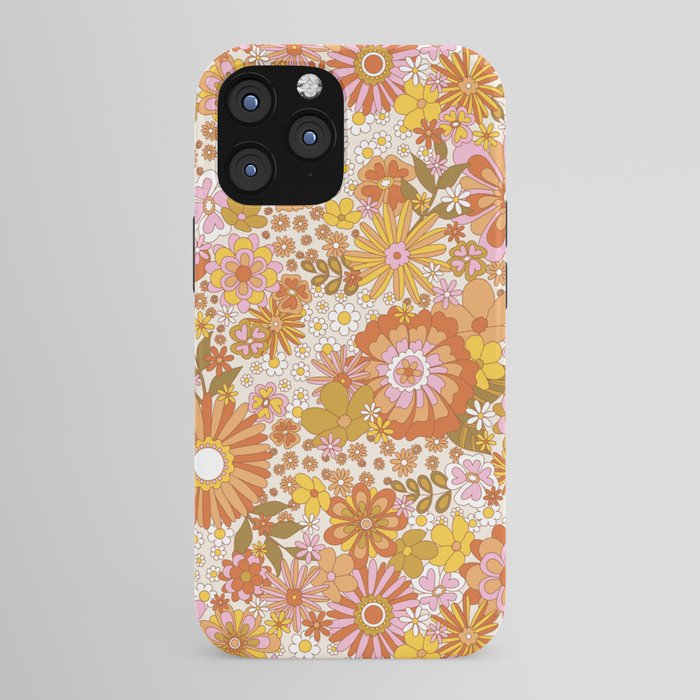 70s Floral Pattern iPhone Case