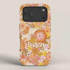 70s Floral Pattern iPhone Case
