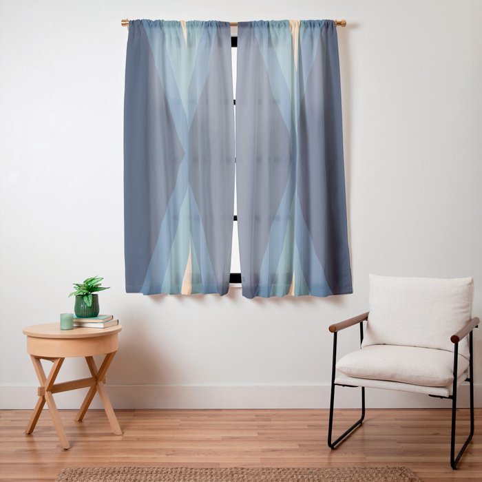 70's Retro Reflection Window Curtain