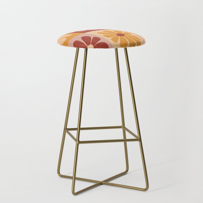 70's Daisy Bloom  Stool