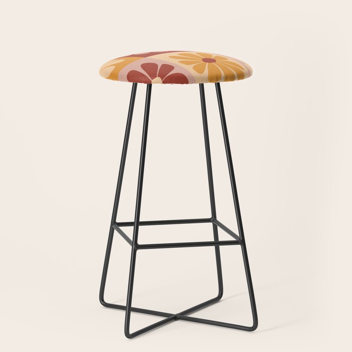 70's Daisy Bloom  Stool