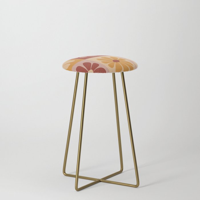 70's Daisy Bloom  Stool