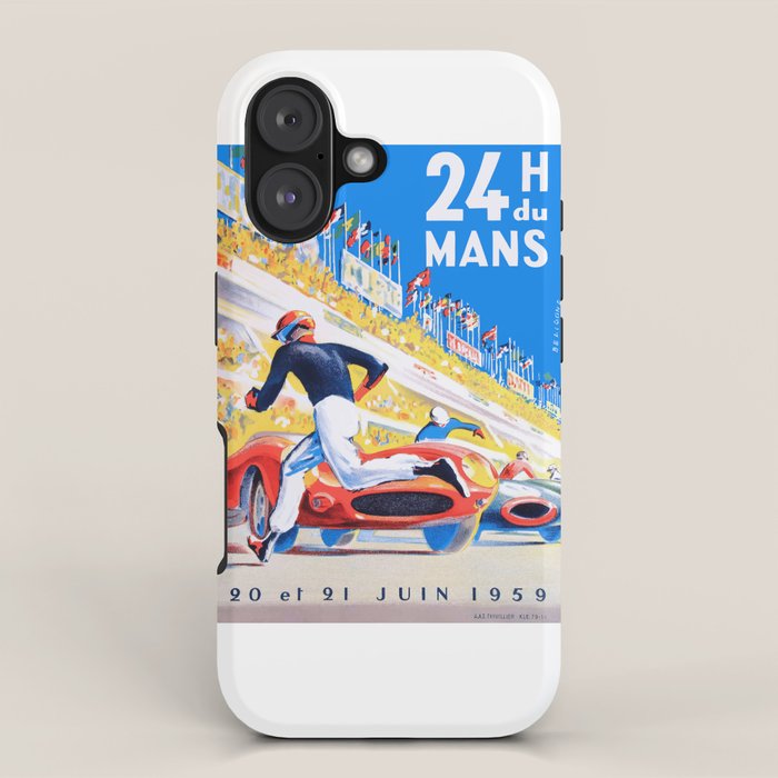 1959 24 Hours of Le Mans Race Poster iPhone Case