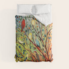 27 Birds Duvet Cover