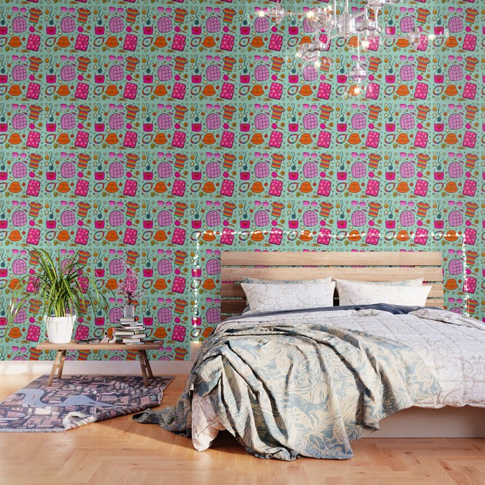 90's Things Print Wallpaper