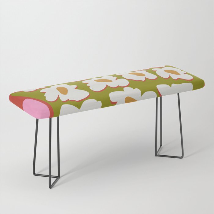 70's retro Bloom Bench