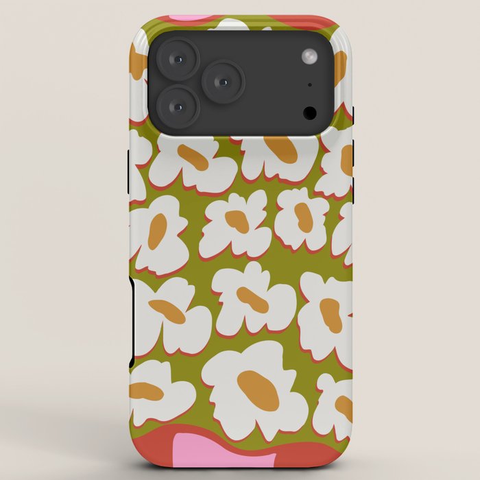 70's retro Bloom iPhone Case
