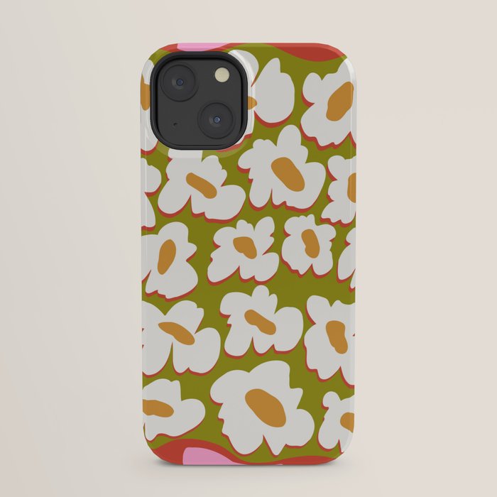 70's retro Bloom iPhone Case
