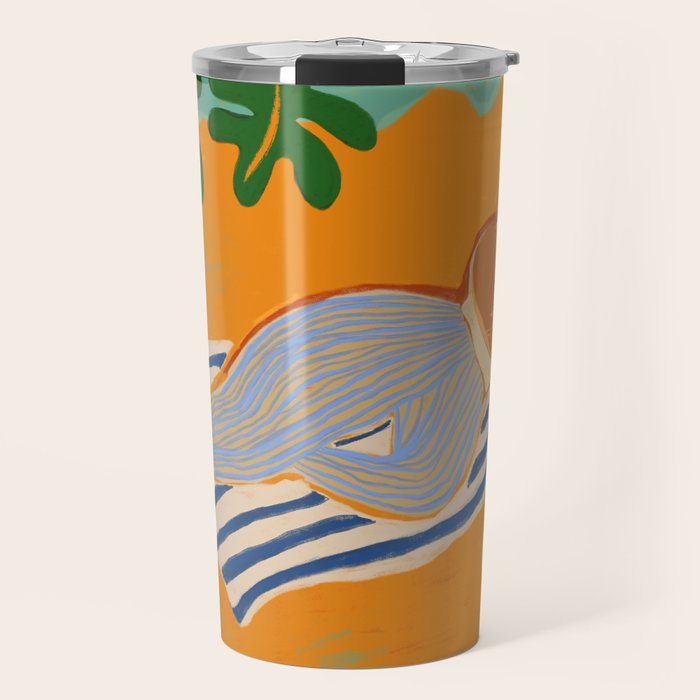 A Day At The Beach Travel Mug