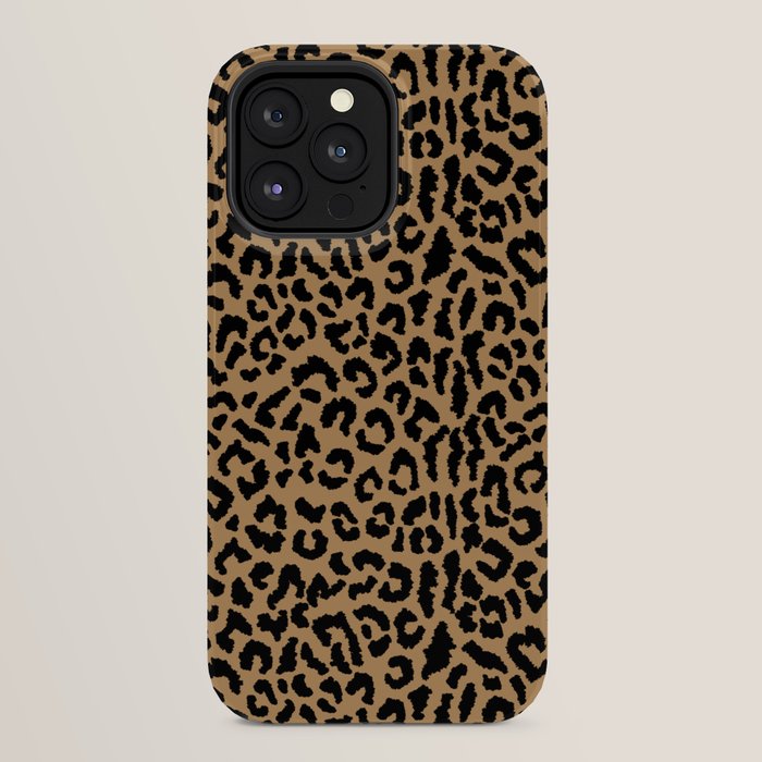 2000s leopard-black on tan iPhone Case