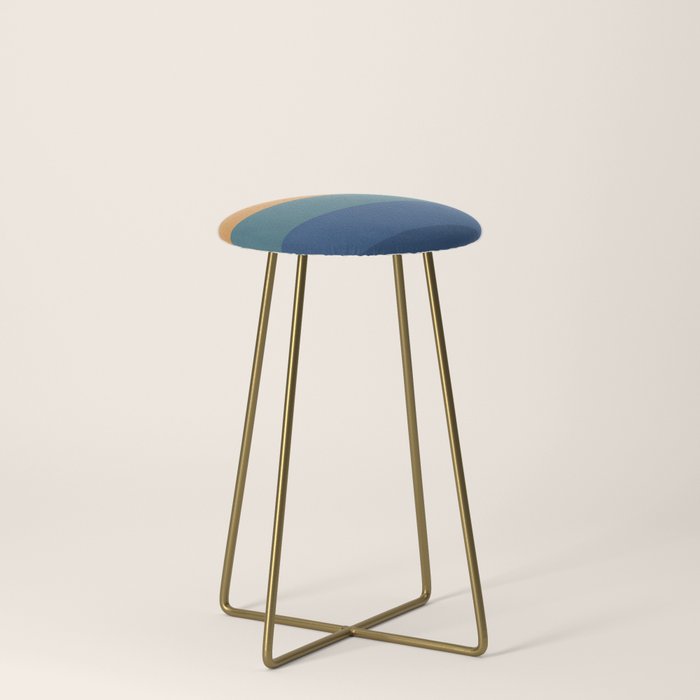 70's Retro Sunset Stool