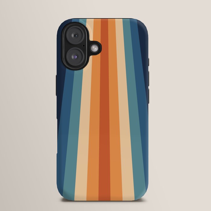 70's Retro Stripes iPhone Case