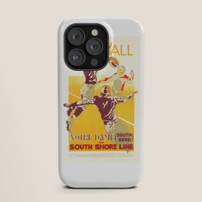 1926 Notre Dame By South Shore Line Advertising Poster iPhone Case