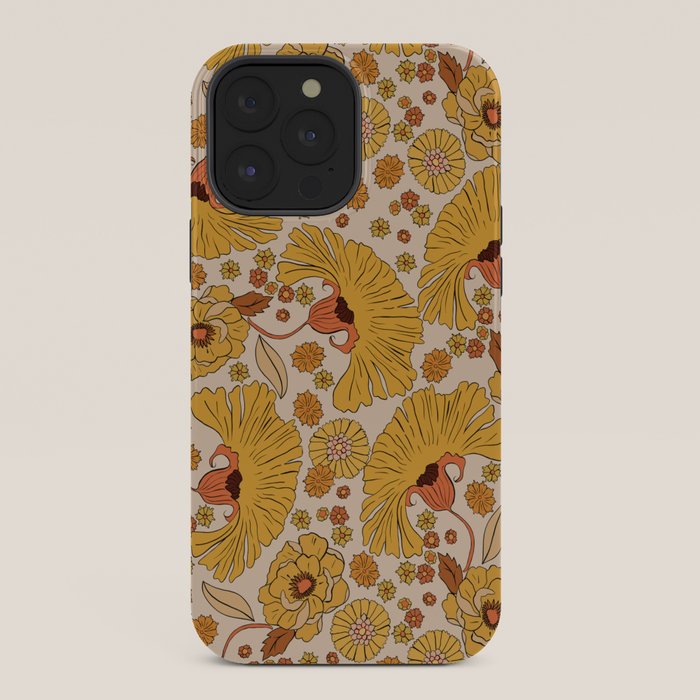 70s Floral Pattern iPhone Case
