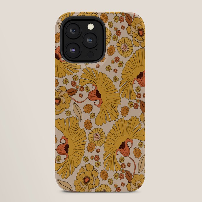70s Floral Pattern iPhone Case