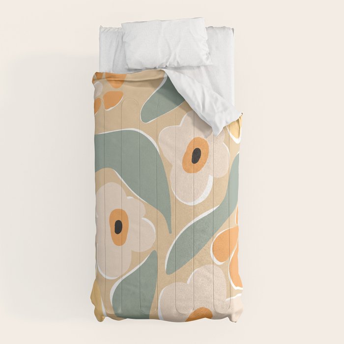 70s california flower market Comforter