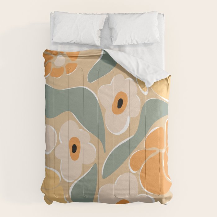 70s california flower market Comforter
