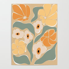 70s california flower market Poster