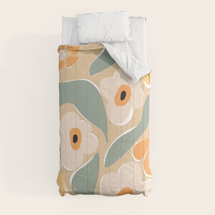 70s california flower market Comforter