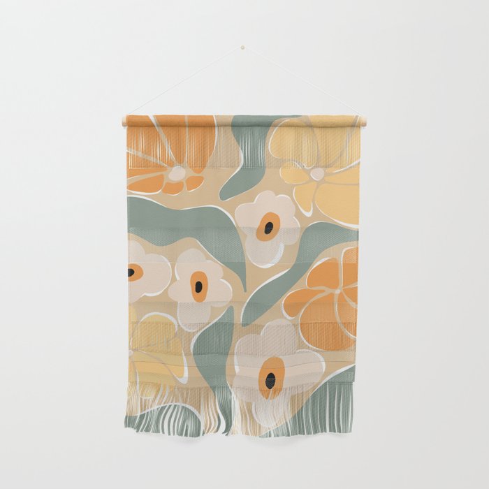 70s california flower market Wall Hanging