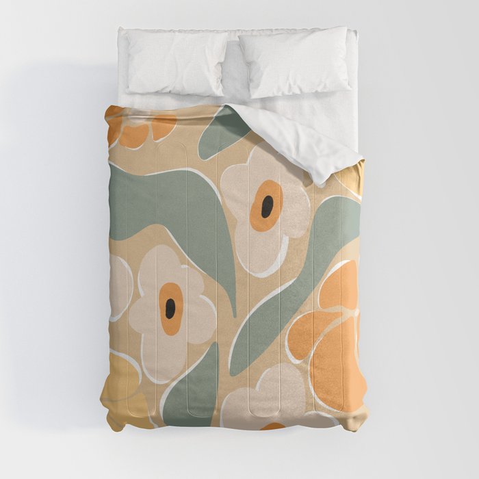 70s california flower market Comforter