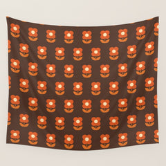 70s Flower Pattern #1 Wall Tapestry