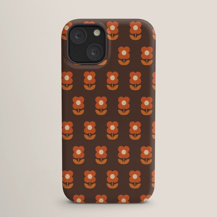 70s Flower Pattern #1 iPhone Case