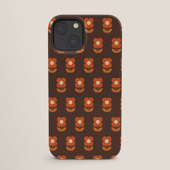 70s Flower Pattern #1 iPhone Case