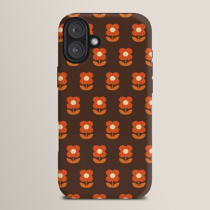 70s Flower Pattern #1 iPhone Case