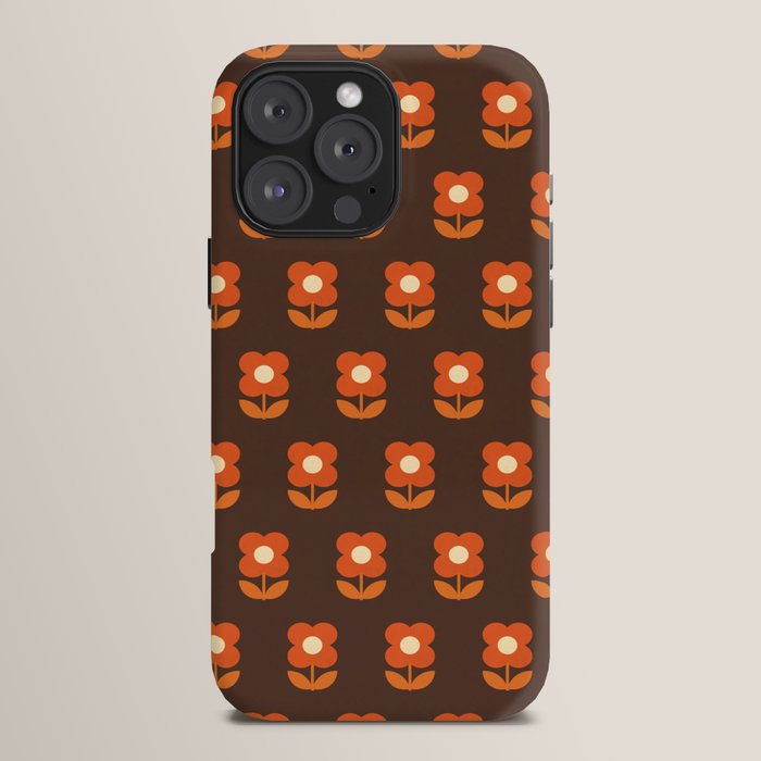 70s Flower Pattern #1 iPhone Case
