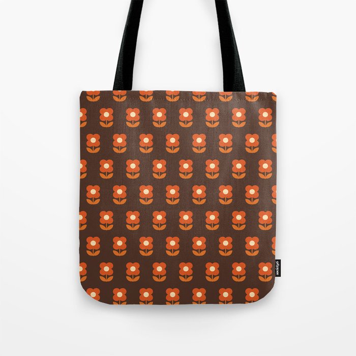 70s Flower Pattern #1 Tote Bag